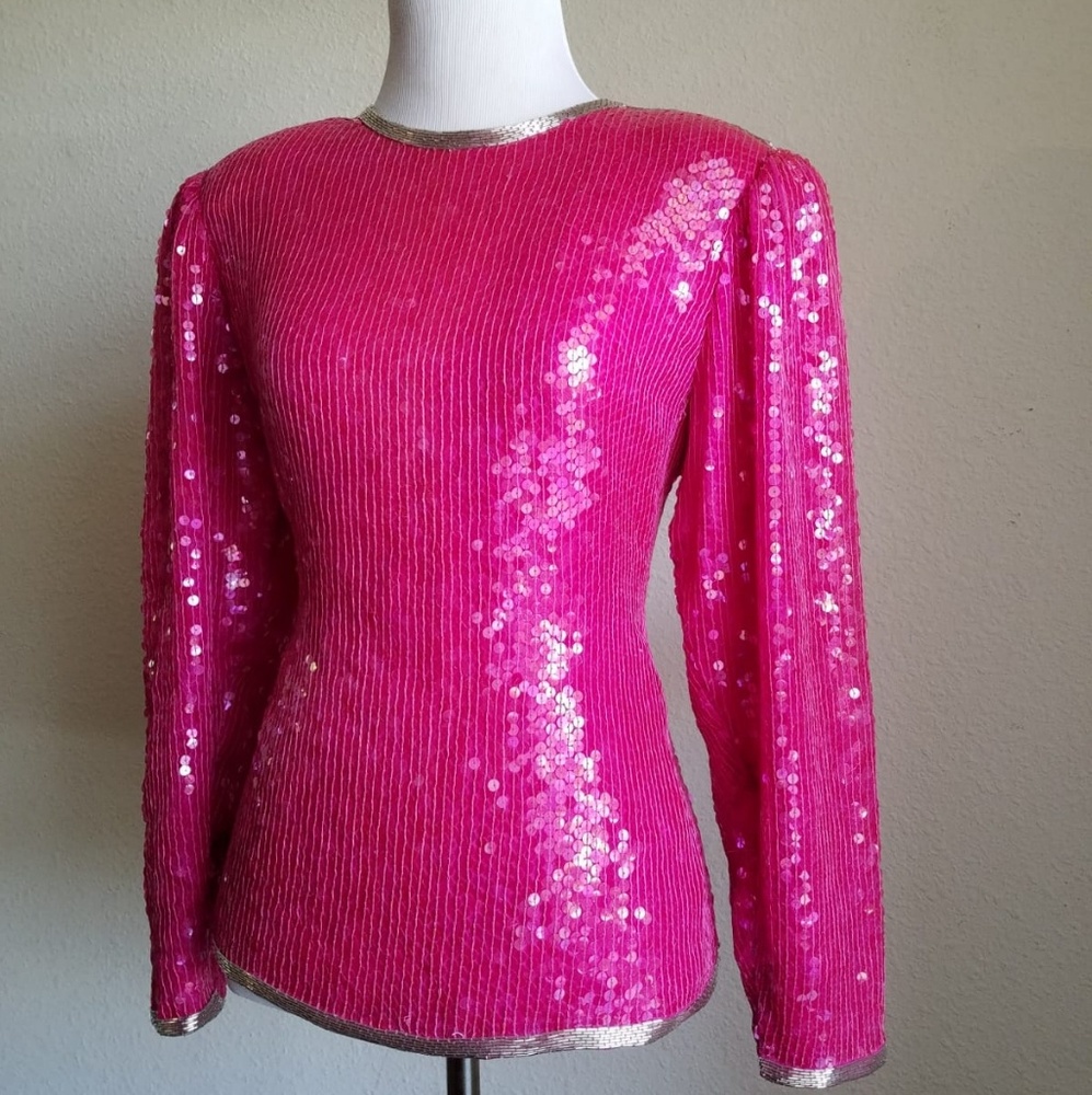 Vintage Beautiful  beaded blouse.